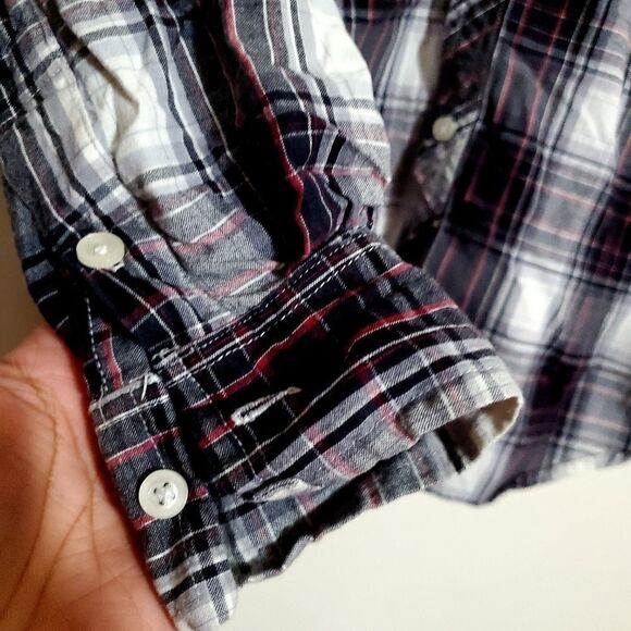 Jack Black/Gray Plaid Button Down Shirt Size M - Picture 4 of 8